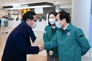 의사단체 파업 관련 서울의료원 현장방문