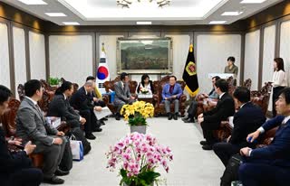 히로시마시의회 대표단 접견